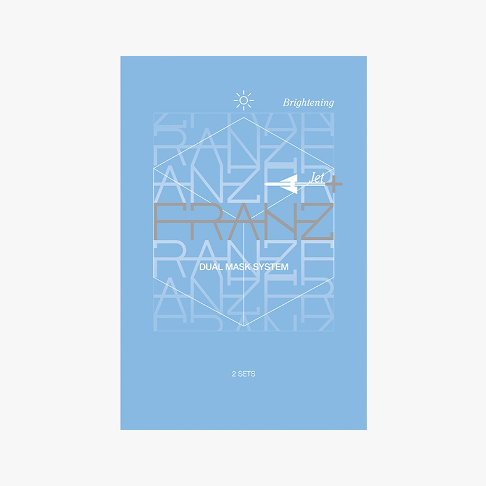 FRANZ Jet+ Brightening Dual Mask System 2 Sheets