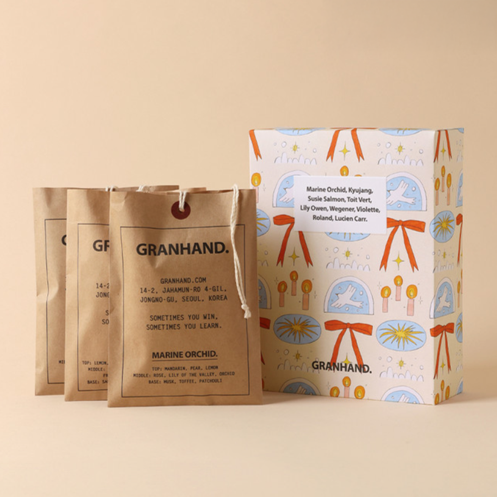 [Gift Packaging] GRANHAND. Holiday Sachet 3P Set