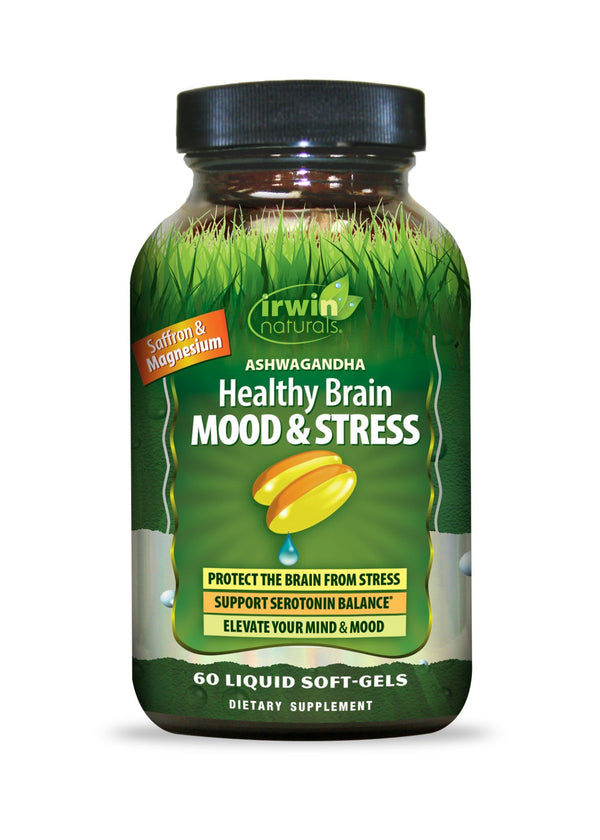 Irwin Naturals Ashwagandha-Healthy Brain Mood & Stress 60 Softgel