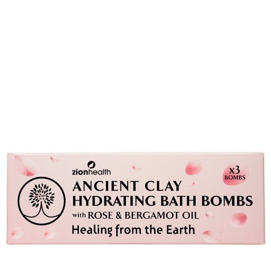 Zion Health Bergamot Rose Hydrating Bath Bombs 3 ct Bomb