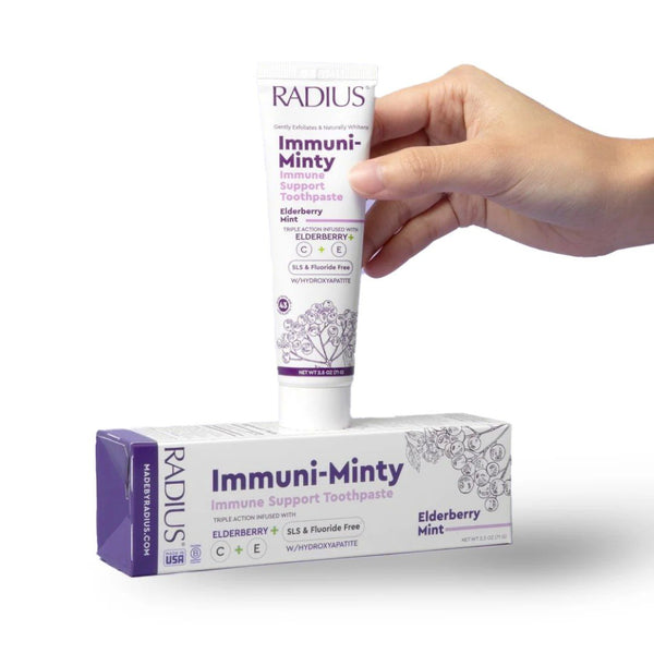 Radius Immuni-Minty Immune Support Toothpaste - Elderberry Mint 2.5 oz Toothpaste