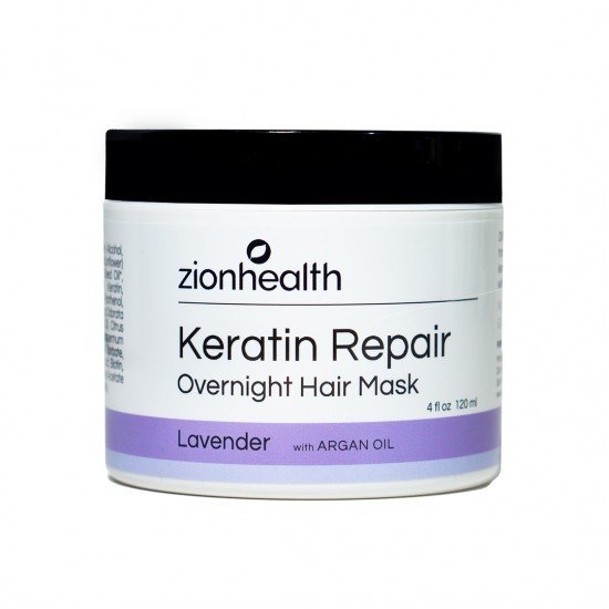 Zion Health Adama Minerals Keratin Hair Mask Lavender 4 oz Liquid