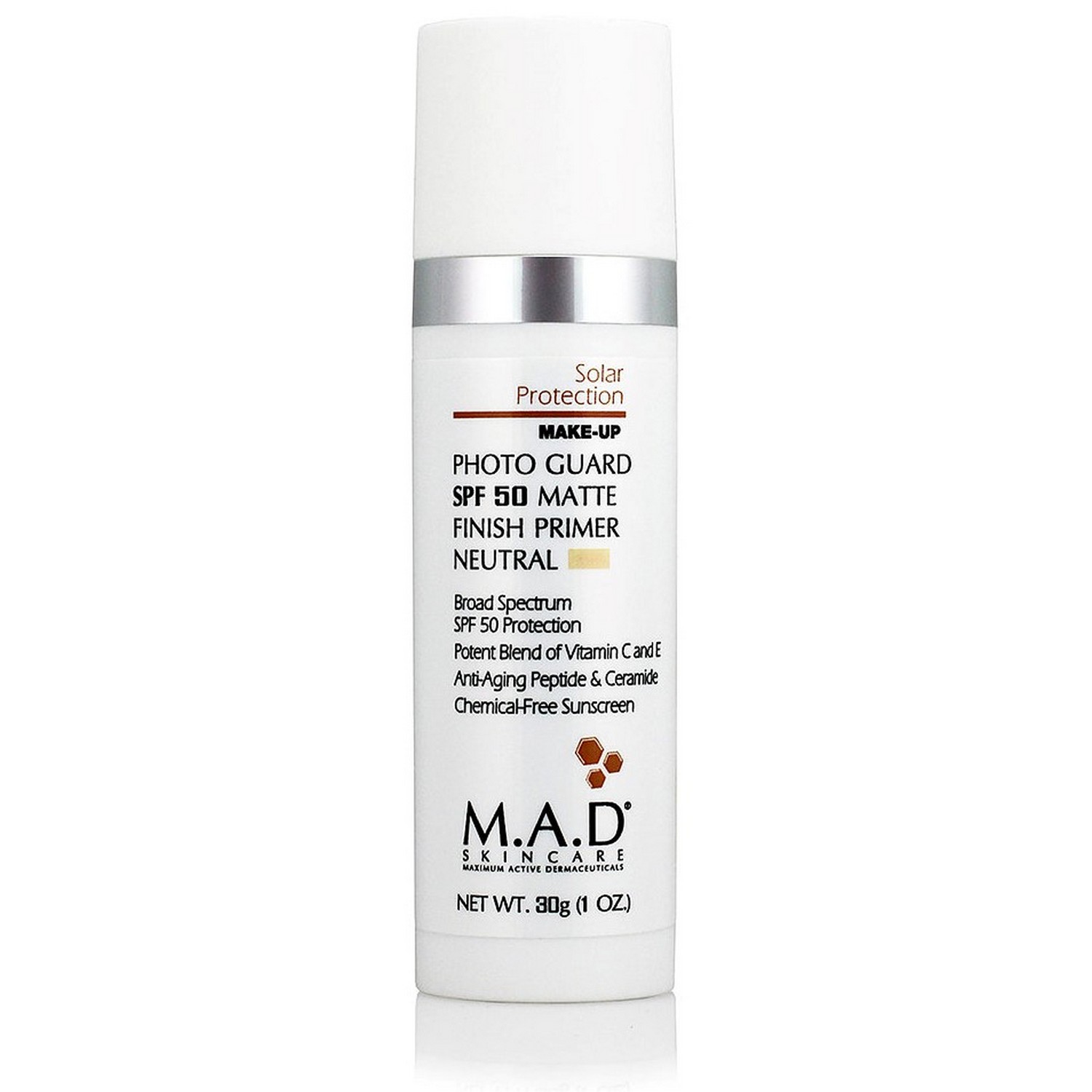M.A.D SKINCARE Photo Guard SPF 50 Matte Finish Primer - Neutral (30 g / 1.0 oz)