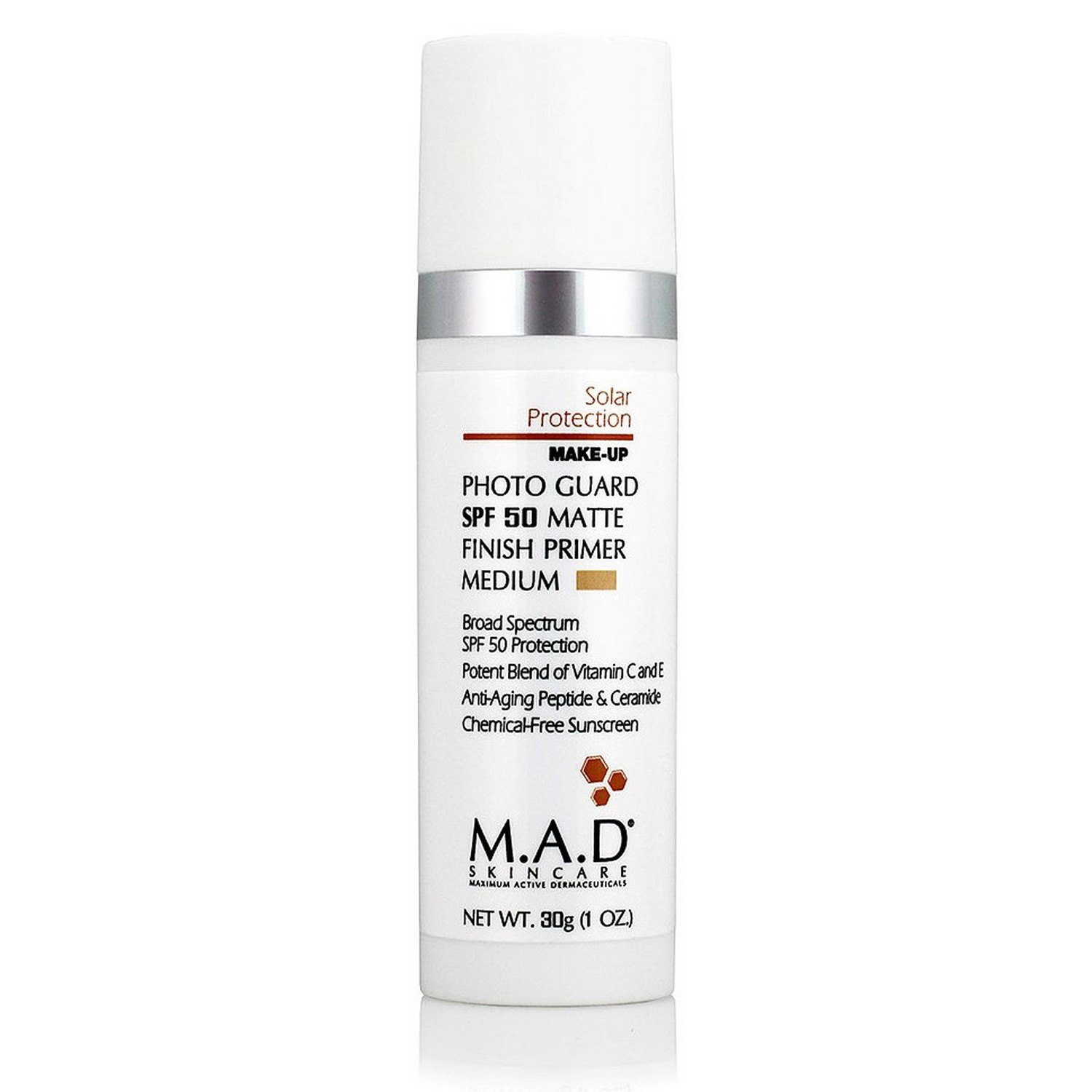 M.A.D SKINCARE Photo Guard SPF 50 Matte Finish Primer - Medium (30 g / 1.0 oz)