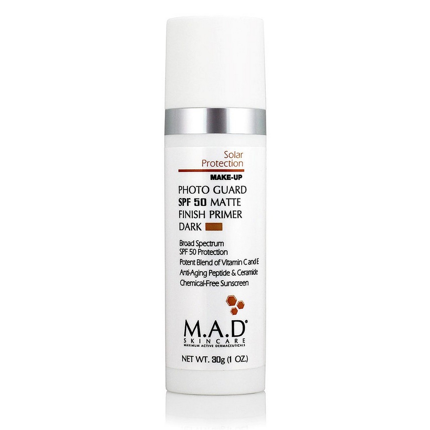 M.A.D SKINCARE Photo Guard SPF 50 Matte Finish Primer - Dark (30 g / 1.0 oz)