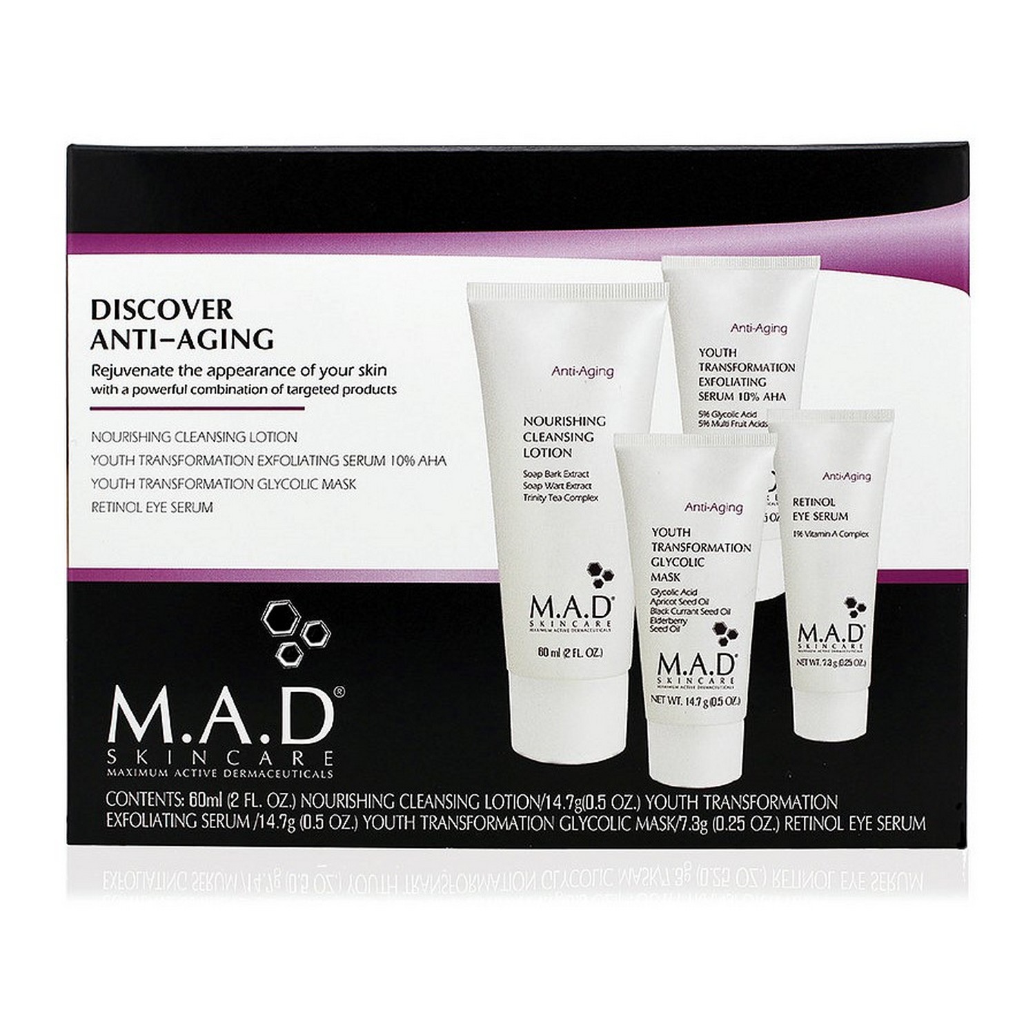 M.A.D SKINCARE Discover Anti-Aging (set) ($86.60 value)