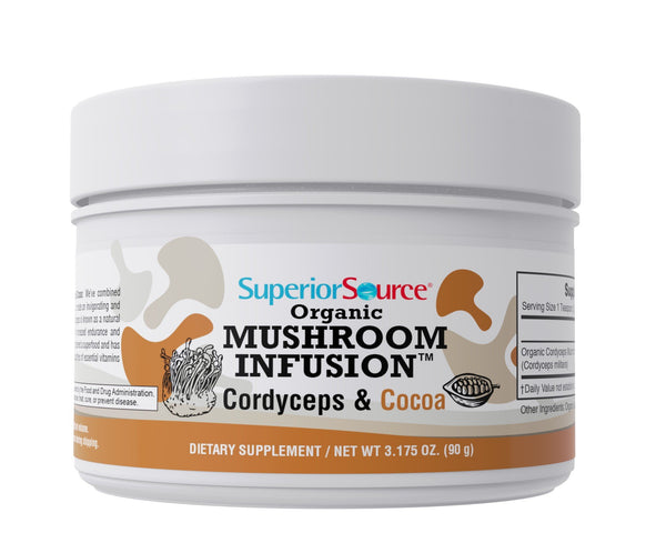 Superior Source Mushroom Infusion Cordyceps & Cocoa 3.18 oz Powder