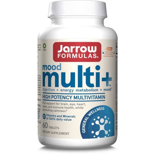 Jarrow Formulas Adult Multivitamin + Mood & Energy Metabolism 60 Tablet