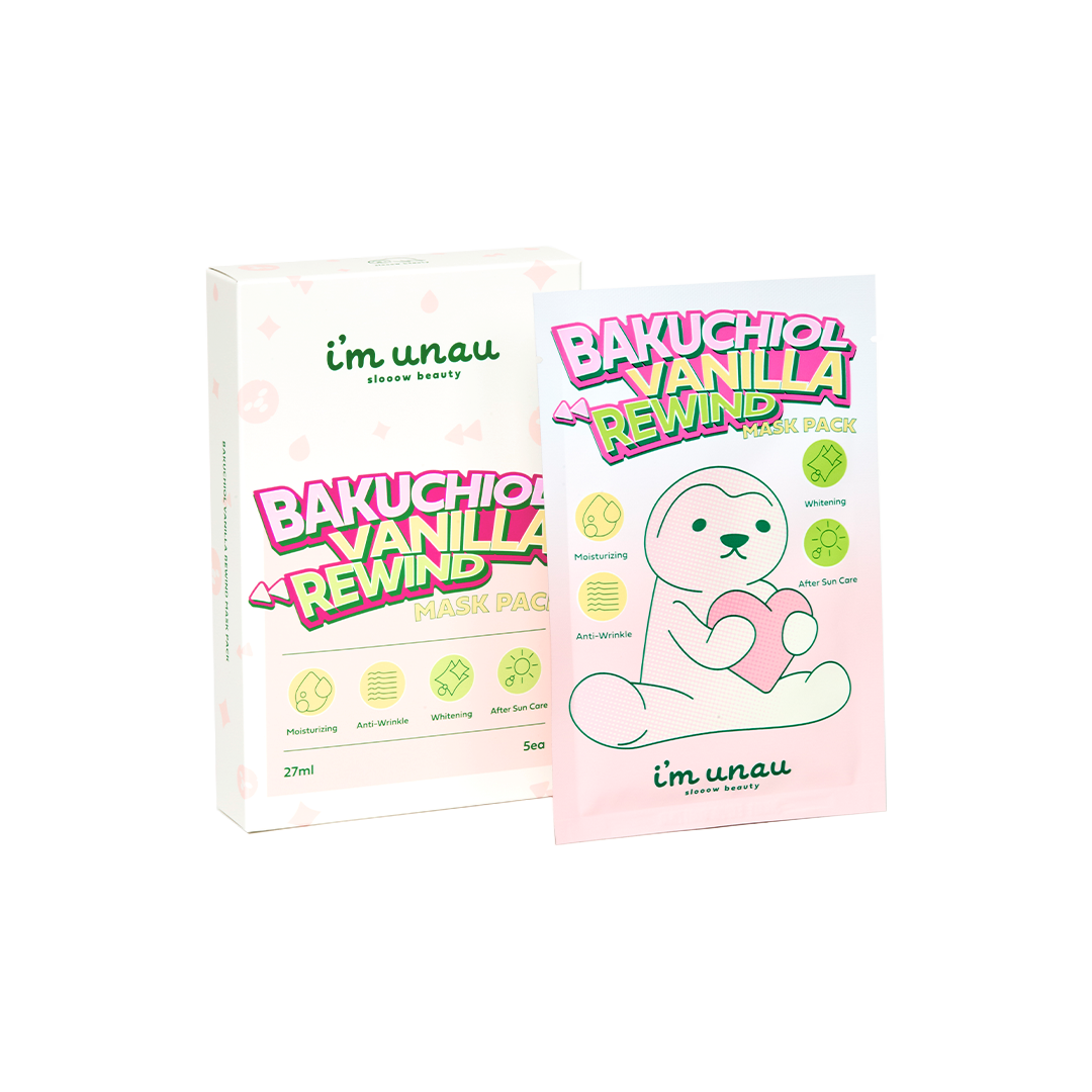i'm unau Bakuchiol Vanilla Rewind Mask Pack 27ml x 5ea