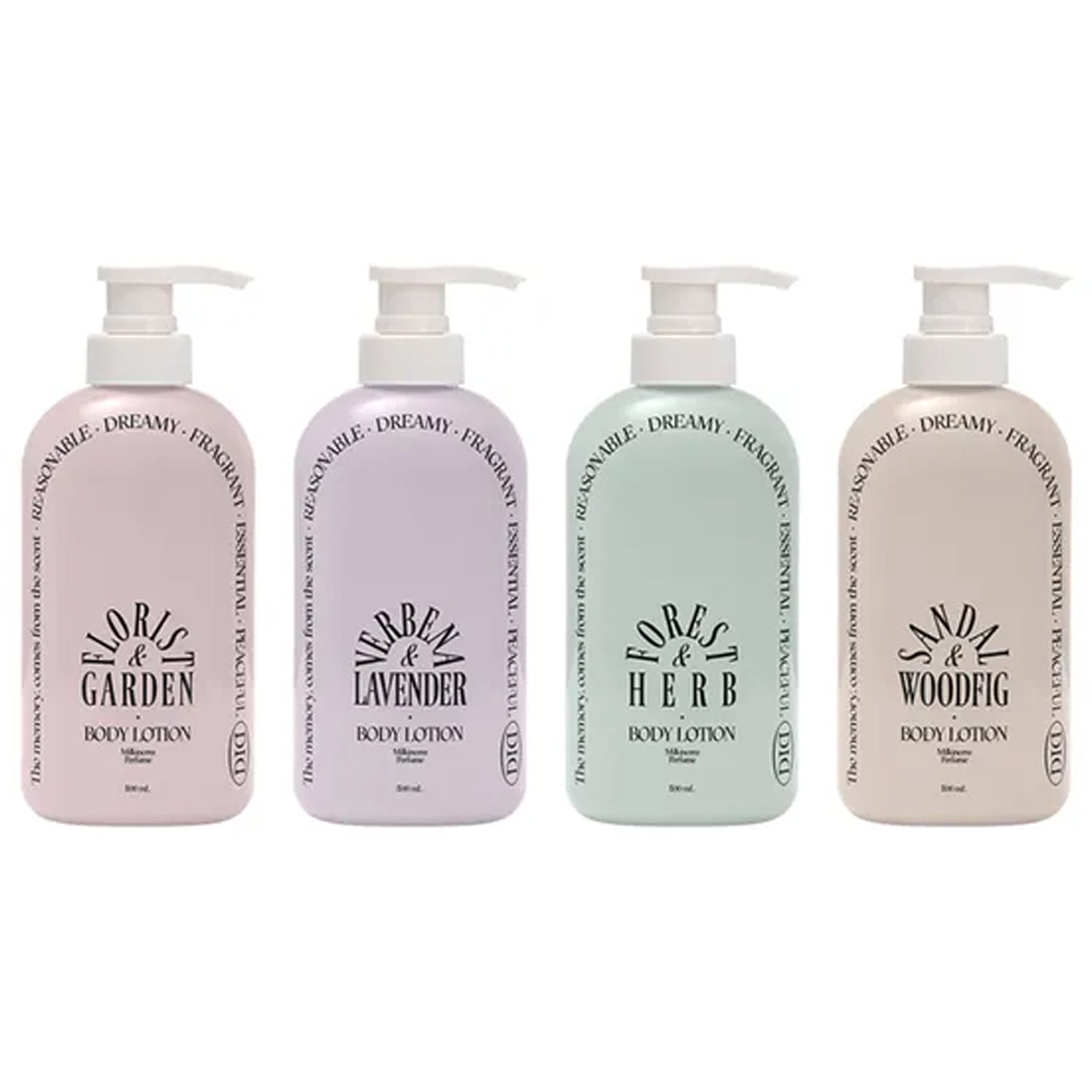 odiD Milkincera Perfume Body Lotion 500ml 4 types