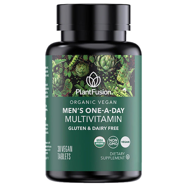 PlantFusion Vegan Men's Organic One-A-Day Multi 30 Tablet