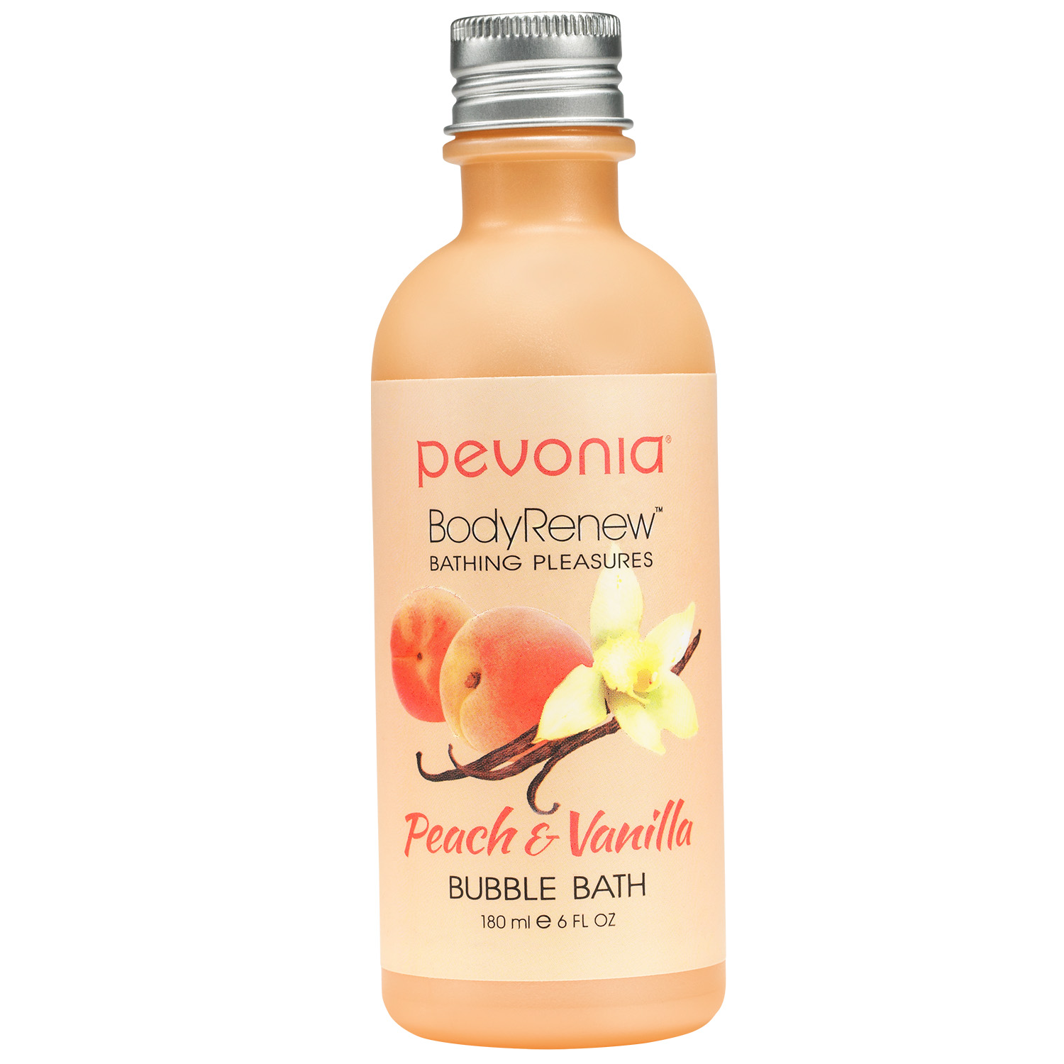 Pevonia Bodyrenew Peach & Vanilla Bubble Bath (180 ml / 6 oz)