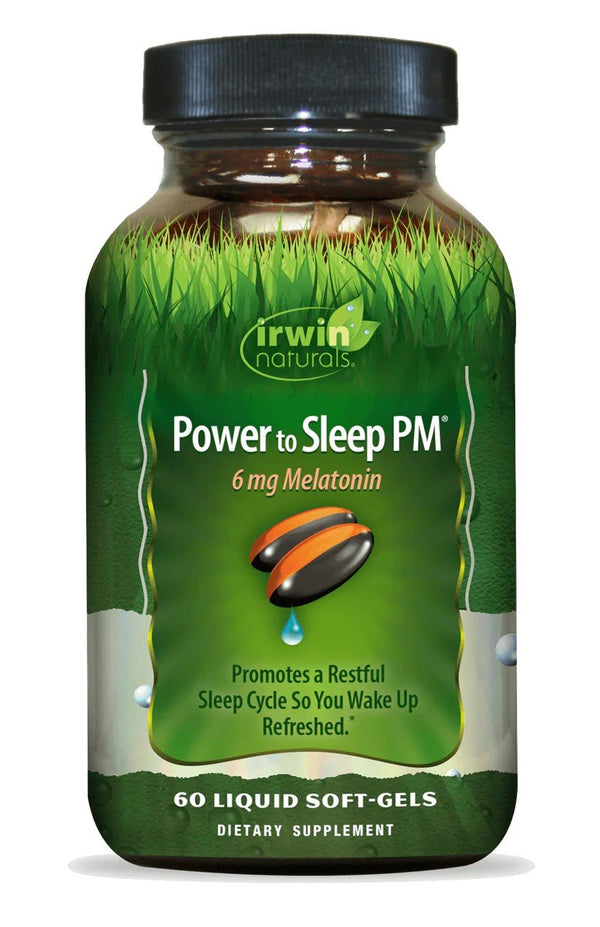 Irwin Naturals Power to Sleep PM 6mg Melatonin 60 Liquid Softgel
