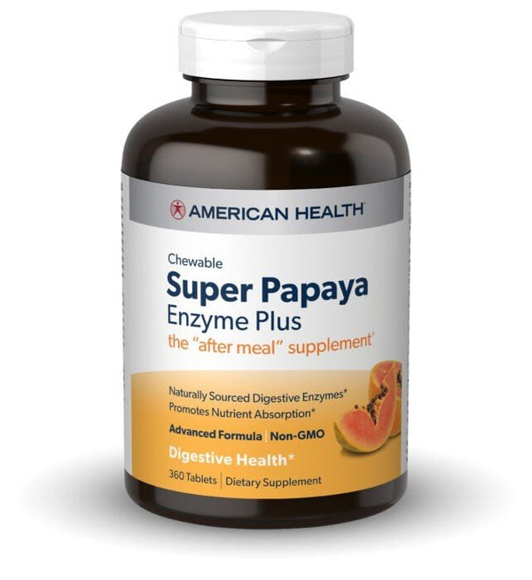 American Health Products Super Papaya Enzyme Plus 360 Tablets