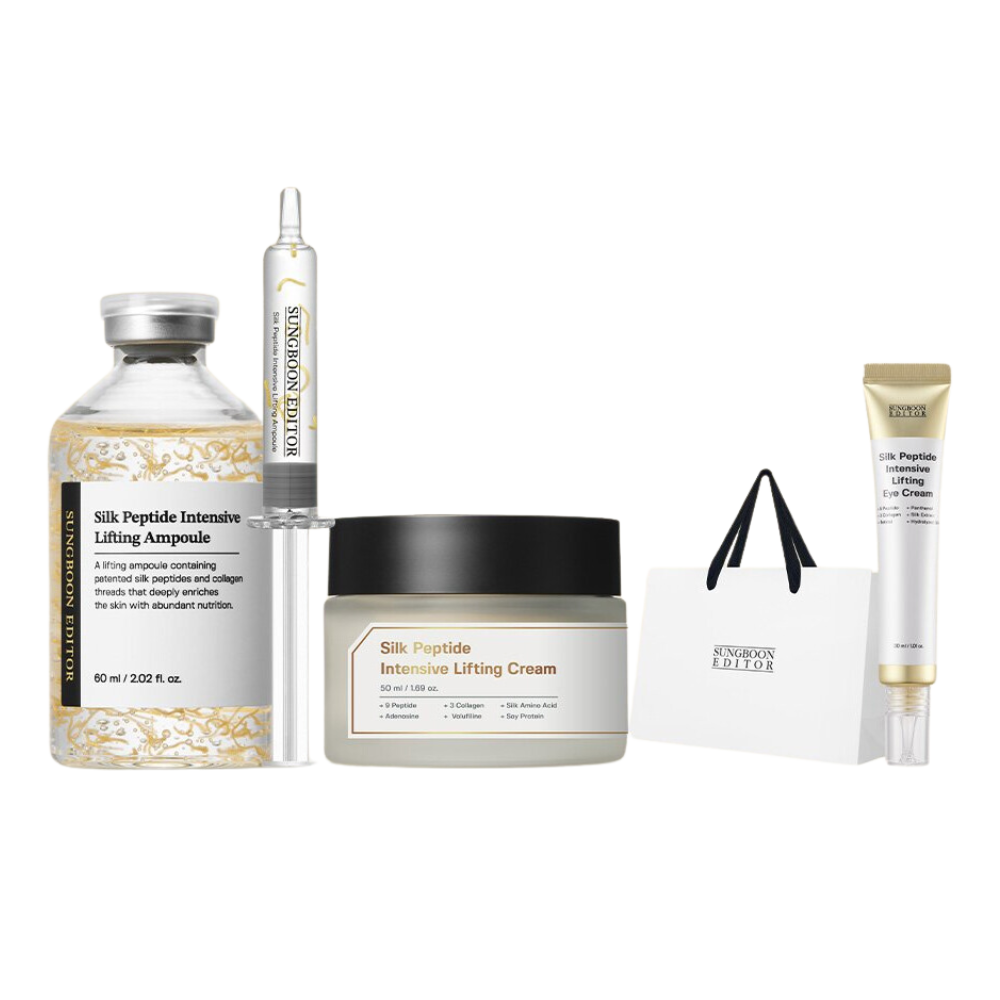 SUNGBOON EDITOR [GIFT SET] Silk Peptide Ampoule (60ml) + Cream (50ml) + Eye Cream