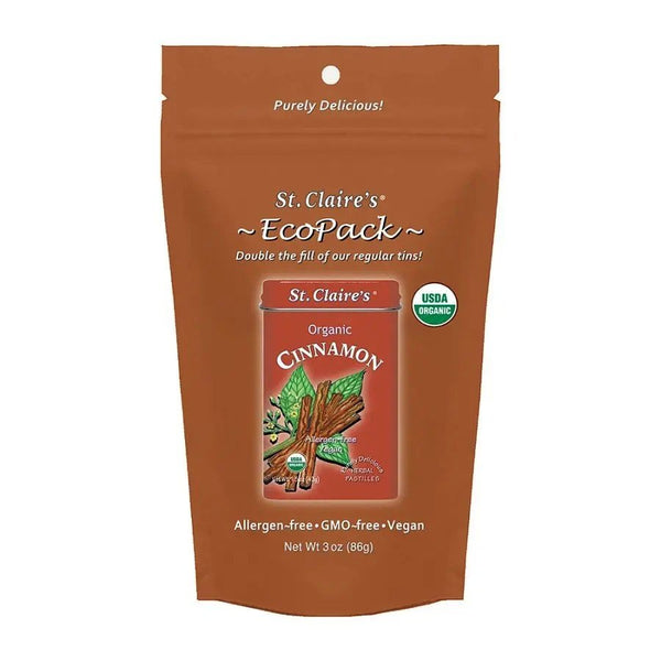 St.Claires Organics Cinnamon Herbal Pastilles Eco-Pack 3 oz. Pastilles