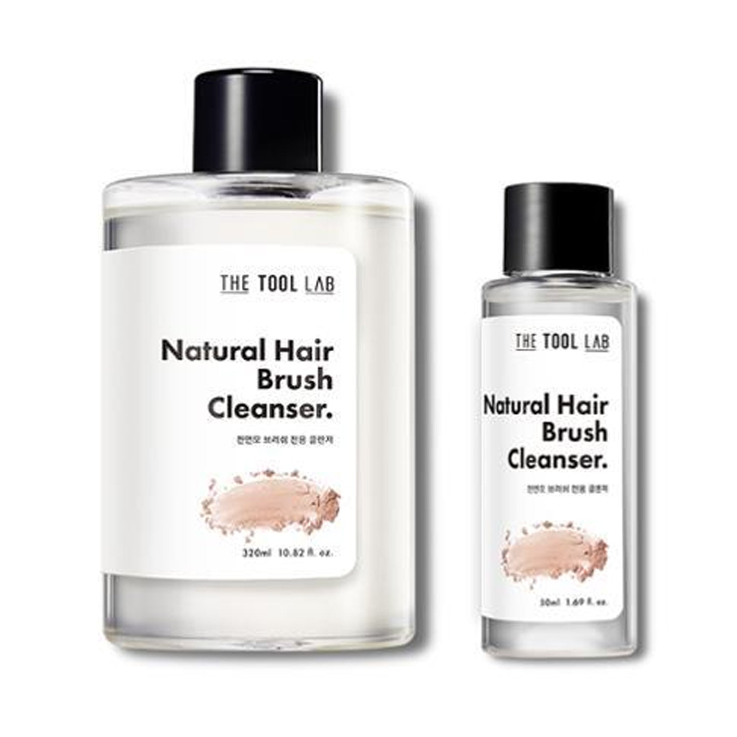 THE TOOL LAB Natural Hair Brush Cleanser – Makeup Brush Cleaning Solution (50ml / 320ml)