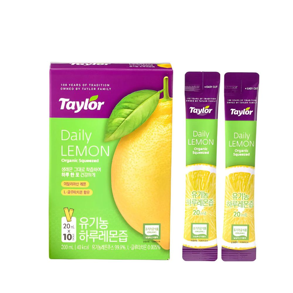 Taylor Daily Lemon Organic Squeezed 20ml*30sticks (3 boxes)