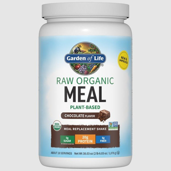 Garden of Life Raw Organic Meal Chocolate Flavor 2 lb 6.03 oz/1,078g Powder
