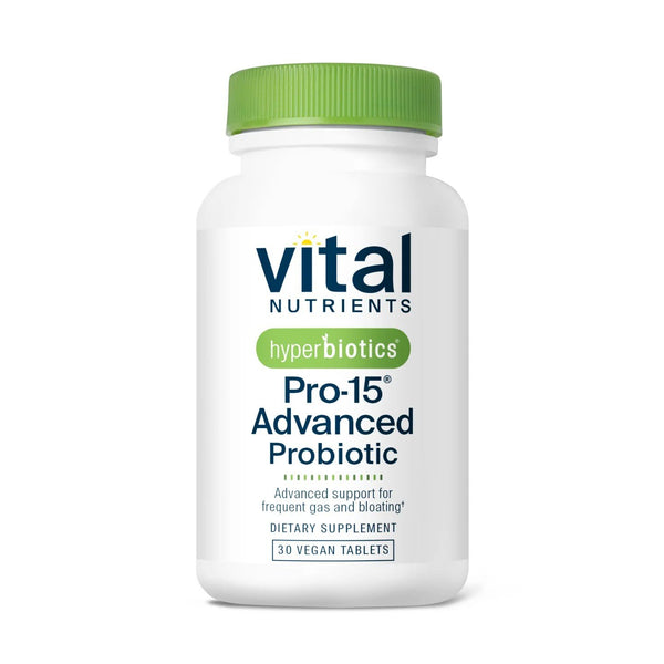Vital Nutrients Hyperbiotics Pro-15 Advanced Probiotic 30 Vegan Tablet