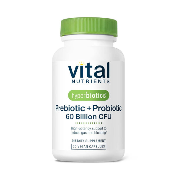 Vital Nutrients Hyperbiotics Prebiotic + Probiotic - 60 Billion CFU 60 Vegan Capsules