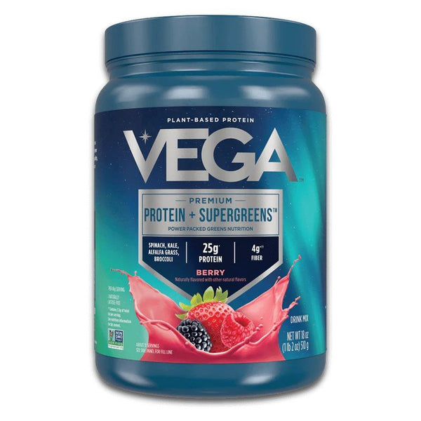 Vega Protein + Supergreens Berry 18 oz Powder