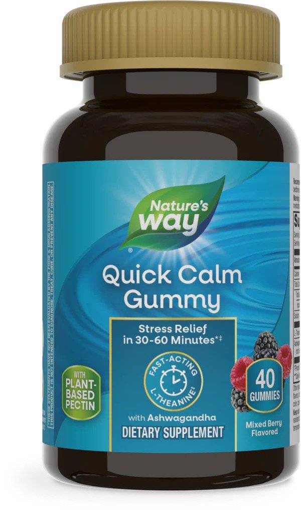 Nature's Way Quick Calm Gummy-Mixed Berry Flavored 40 Gummy