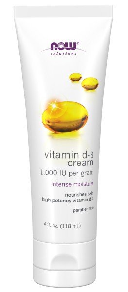 Now Foods Vitamin D-3 Cream 1,000 IU/g 4 oz Cream