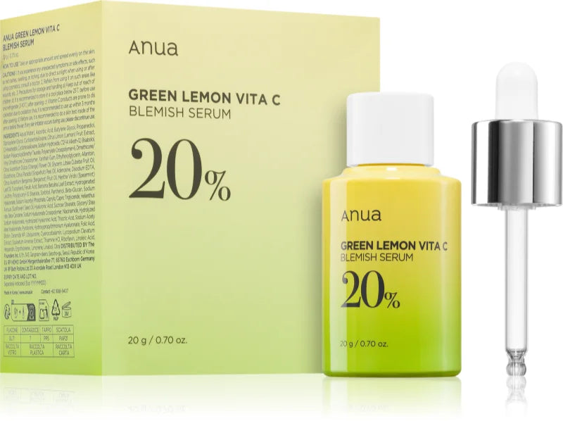 Anua Green Lemon Vita C Blemish Serum Mask 25 ml