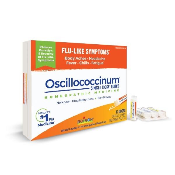 Boiron Oscillococcinum Homeopathic Medicine For Flu-Like Symptoms 12 Doses