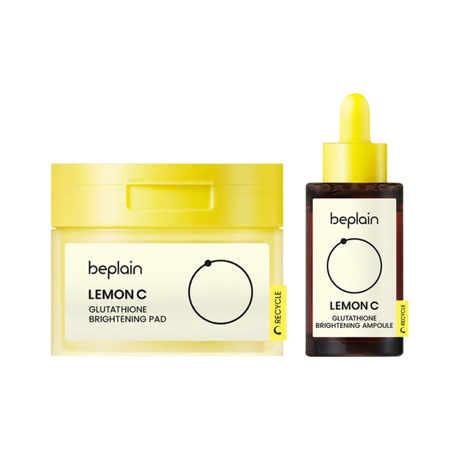 beplain Lemon C Glutathione 2-Piece Set (Pads 70 Sheets + Ampoule 30ml)