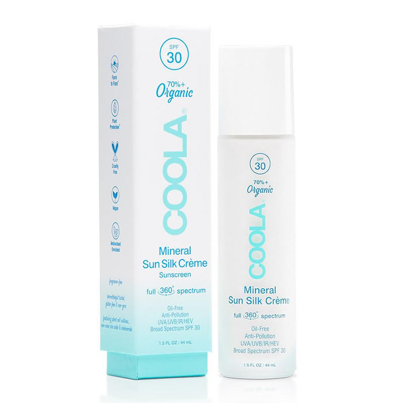 COOLA Full Spectrum 360 Mineral Sun Silk Creme Organic Sunscreen Broad Spectrum SPF 30 (1.5 fl oz / 44 ml)