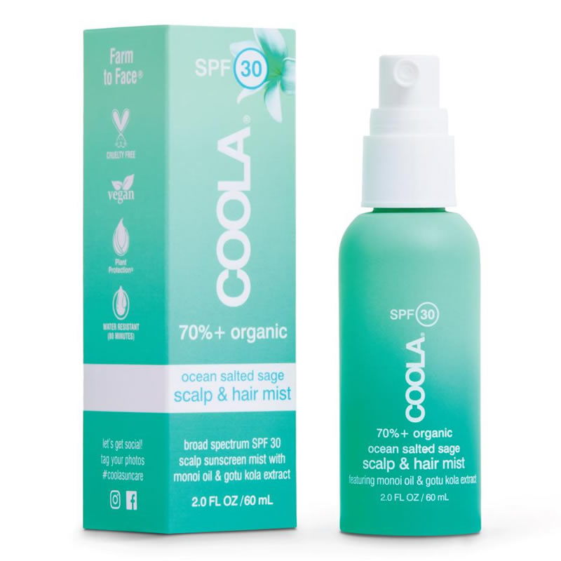 COOLA Scalp & Hair Mist Organic Sunscreen SPF 30 (2.0 fl oz / 60 ml)
