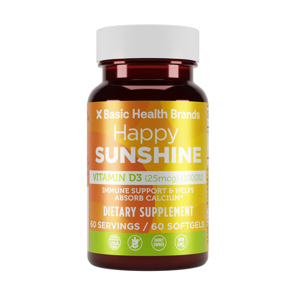 Basic Organics Vitamin D3 1000 IU 60 Softgel