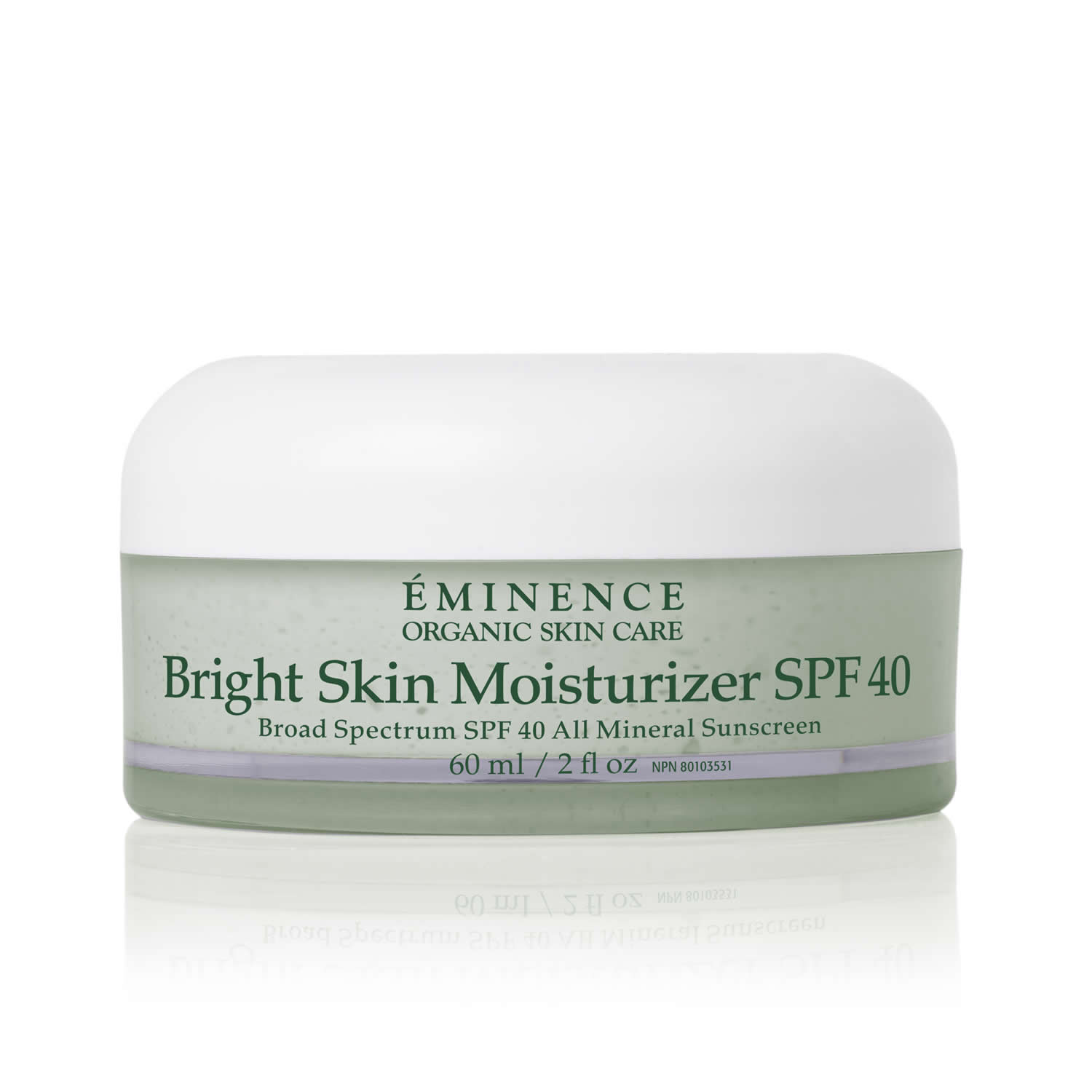 Eminence Organics Bright Skin Moisturizer SPF 40 Mineral Sunscreen (60 ml / 2.0 fl oz)