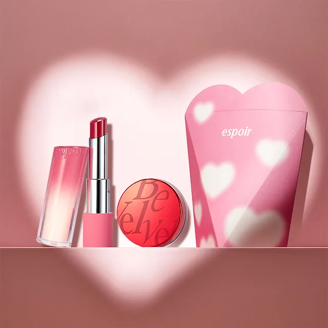 [Gift Packaging] espoir Nowear Lipstick Balming Glow 3g +Mini Cushion