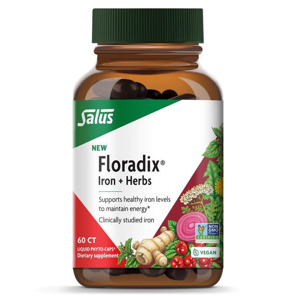 Salus Floradix Iron & Herbs 60 Liquid Phyto-Caps