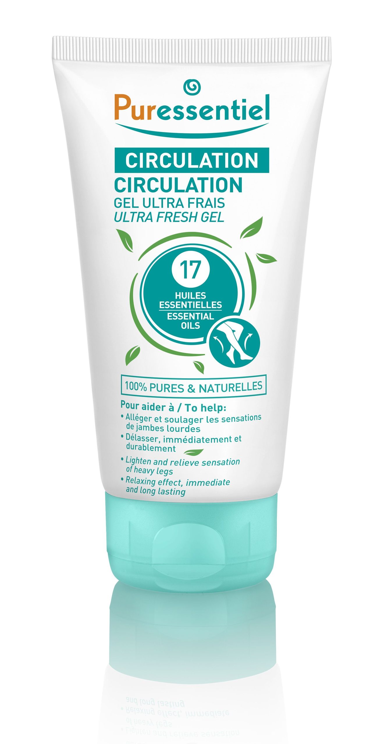 PURESSENTIEL Fresh gel for tired and swollen feet 125 ml