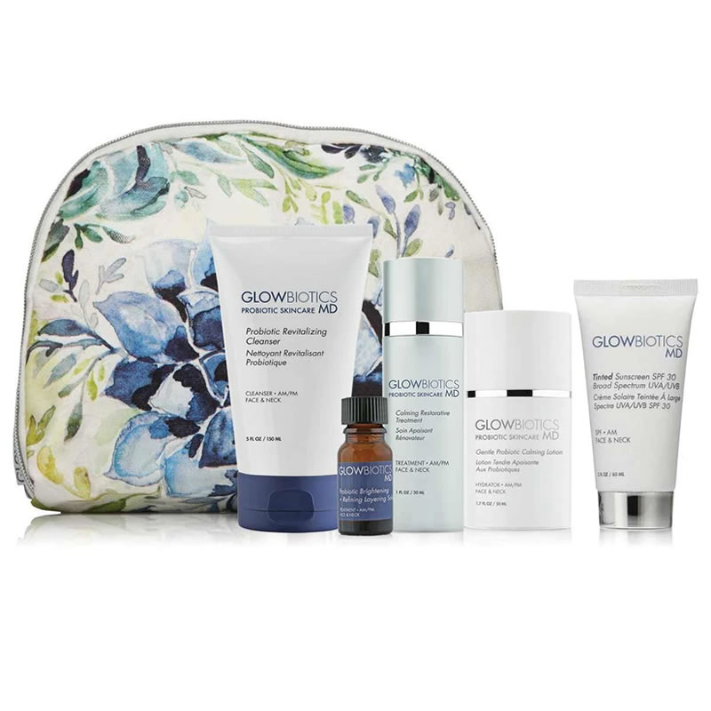 GLOWBIOTICS Sensitive Skin Daily Essentials Kit [$287 Value] (set)