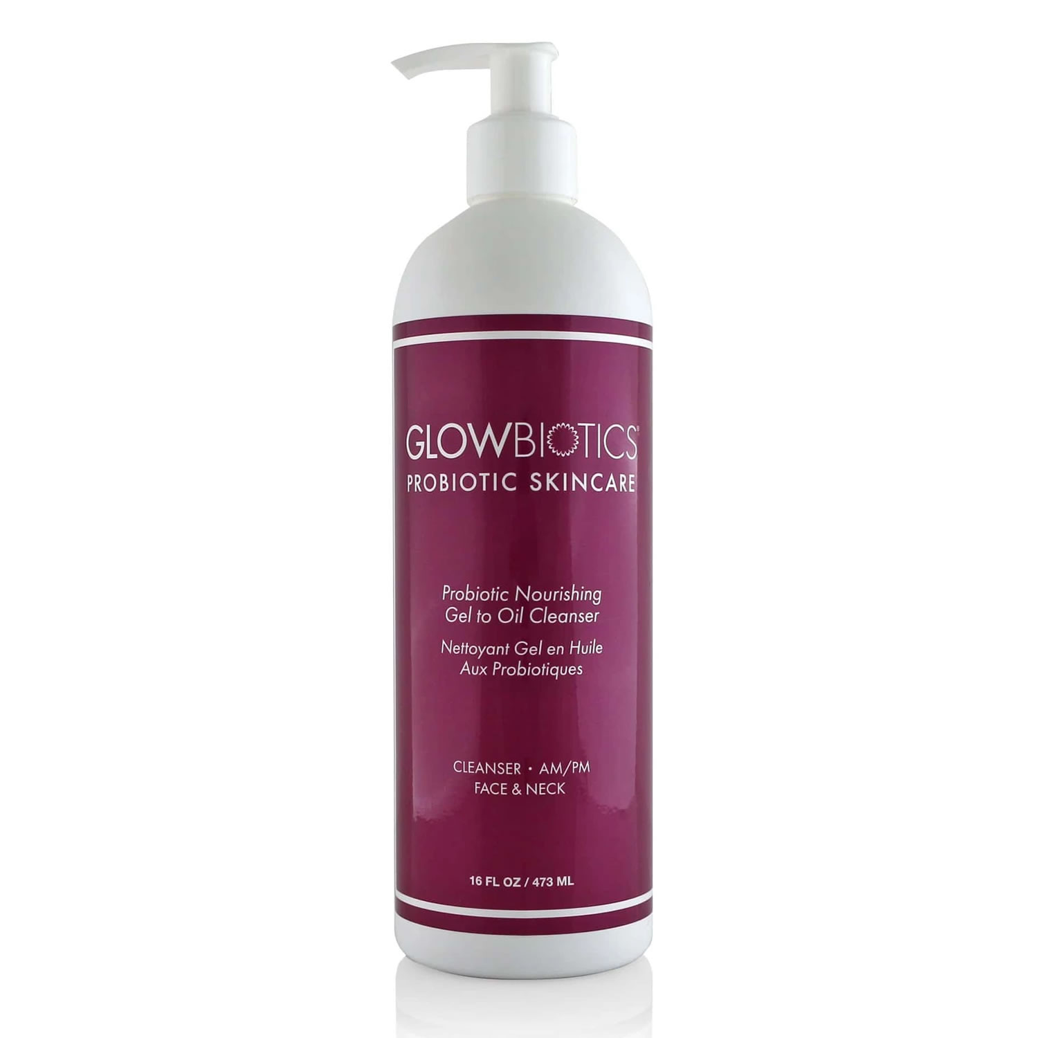 GLOWBIOTICS Probiotic Nourishing Gel To Oil Cleanser (16 fl oz / 473 ml)