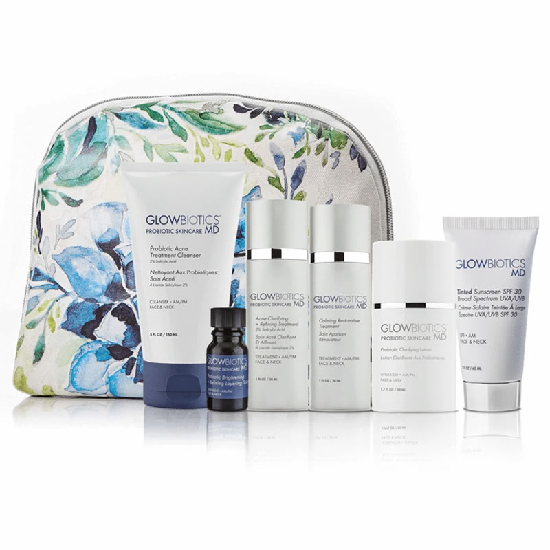 GLOWBIOTICS Active Acne Treatment Kit [$356 Value] (set)