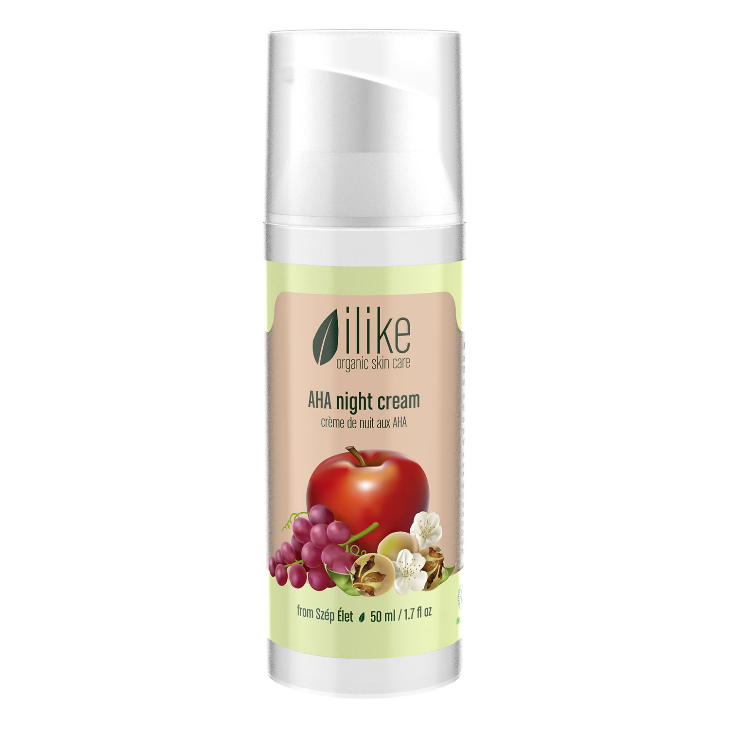 ilike organic skin care AHA Night Cream (50 ml / 1.7 fl oz)