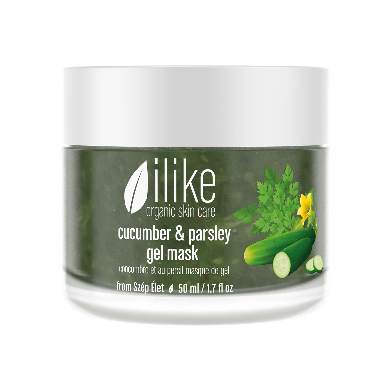 ilike organic skin care Cucumber & Parsley Gel Mask (50 ml / 1.7 fl oz)
