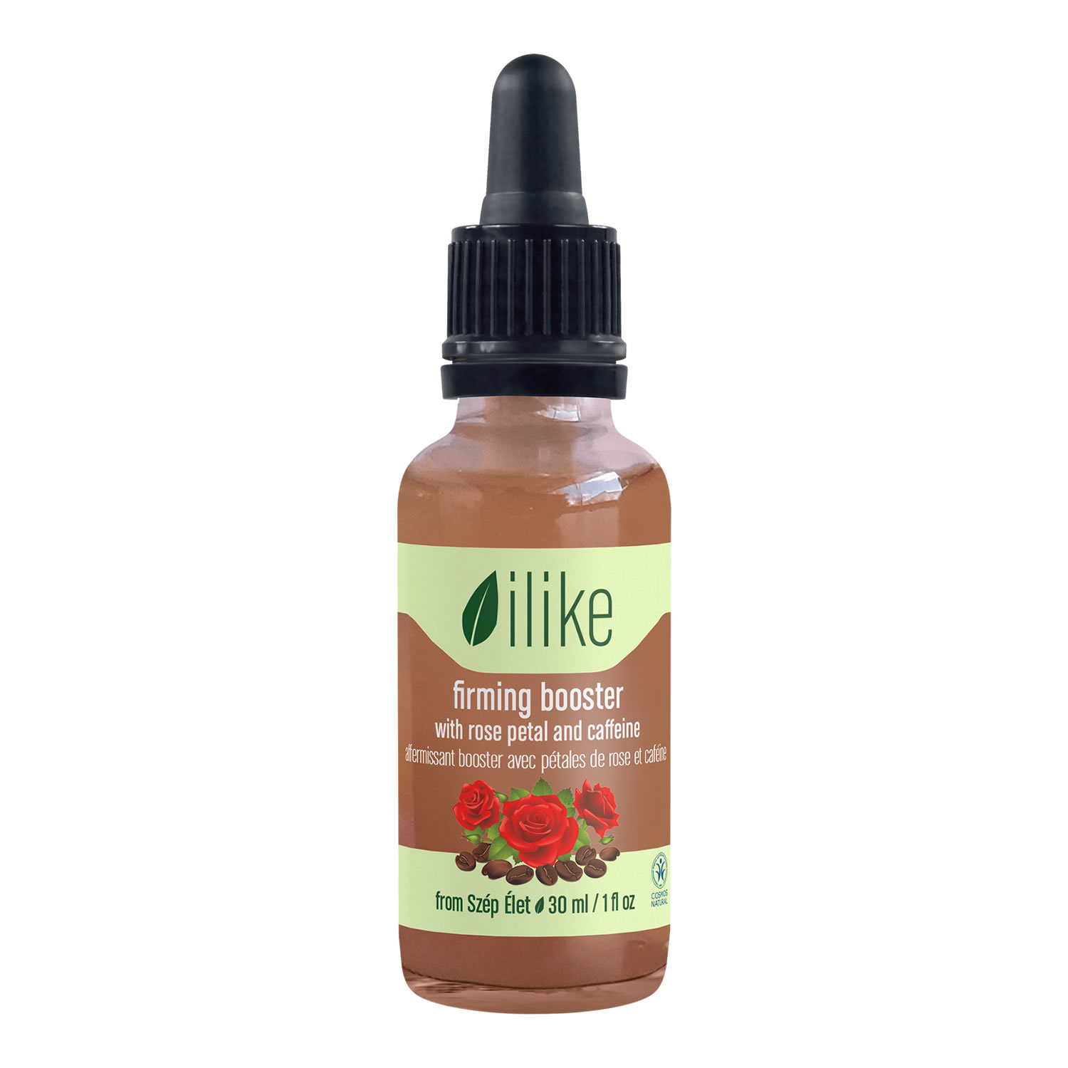 ilike organic skin care Firming Booster with Rose Petal and Caffeine (30 ml / 1.0 fl oz)