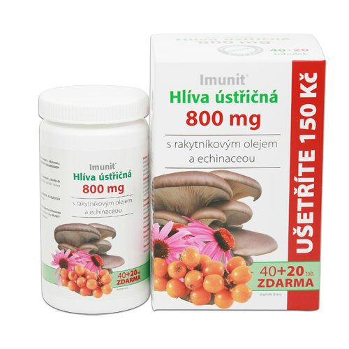 Oyster Mushroom 800 mg with sea buckthorn and echinacea 60 capsules