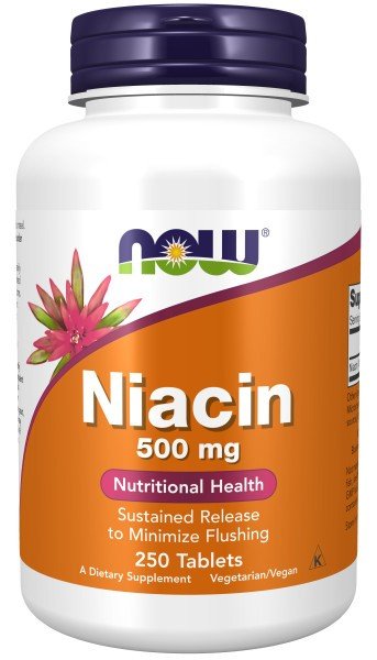 Now Foods Niacin 500mg 250 Tablet