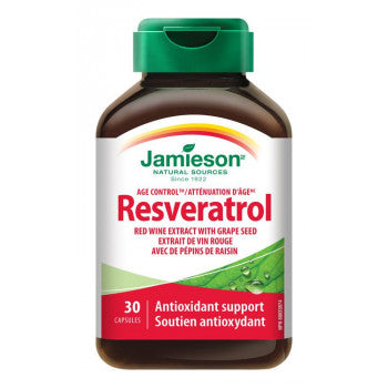 Jamieson Resveratrol 50 mg red wine extract 30 capsules