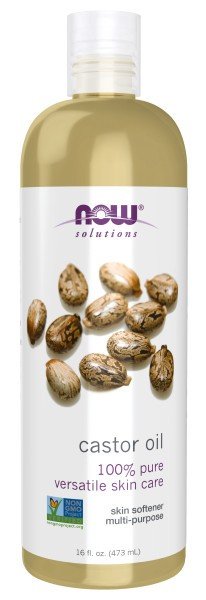 Now Foods Solutions Castor Oil 16 oz Liquid
