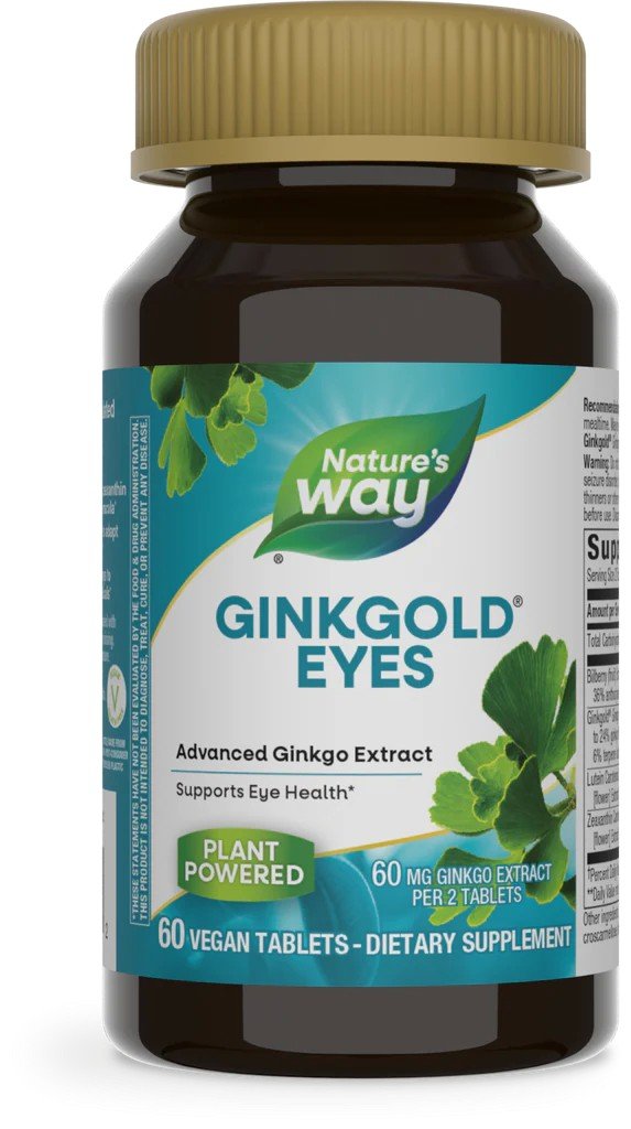 Nature's Way Ginkgold Eyes 60 Vegan Tablet