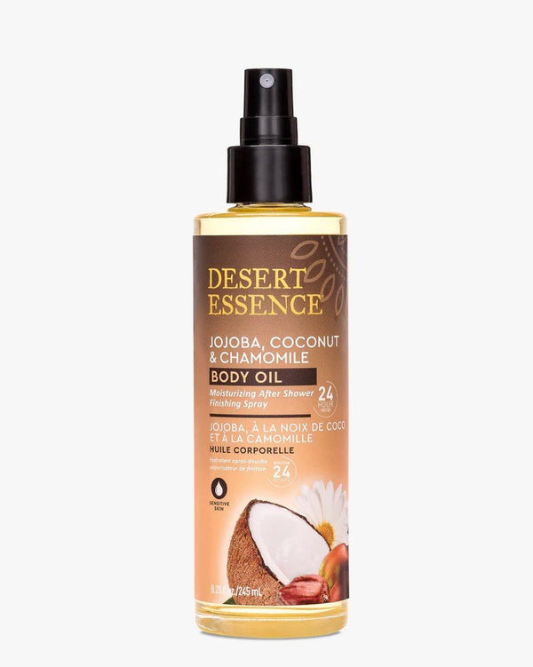 Desert Essence Jojoba, Coconut & Chamomile Body Oil Spray 8.28 fl oz Spray